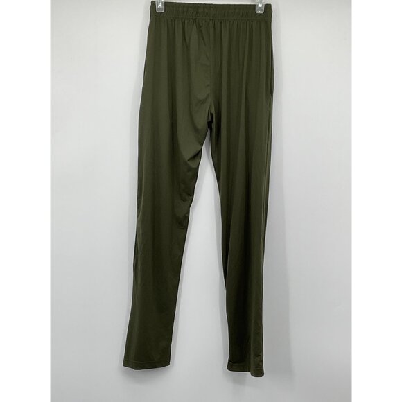 Hanes Olive Green T-Shirt & Elastic Waist Pants Loungewear Set S/P Polyester - Picture 5 of 6